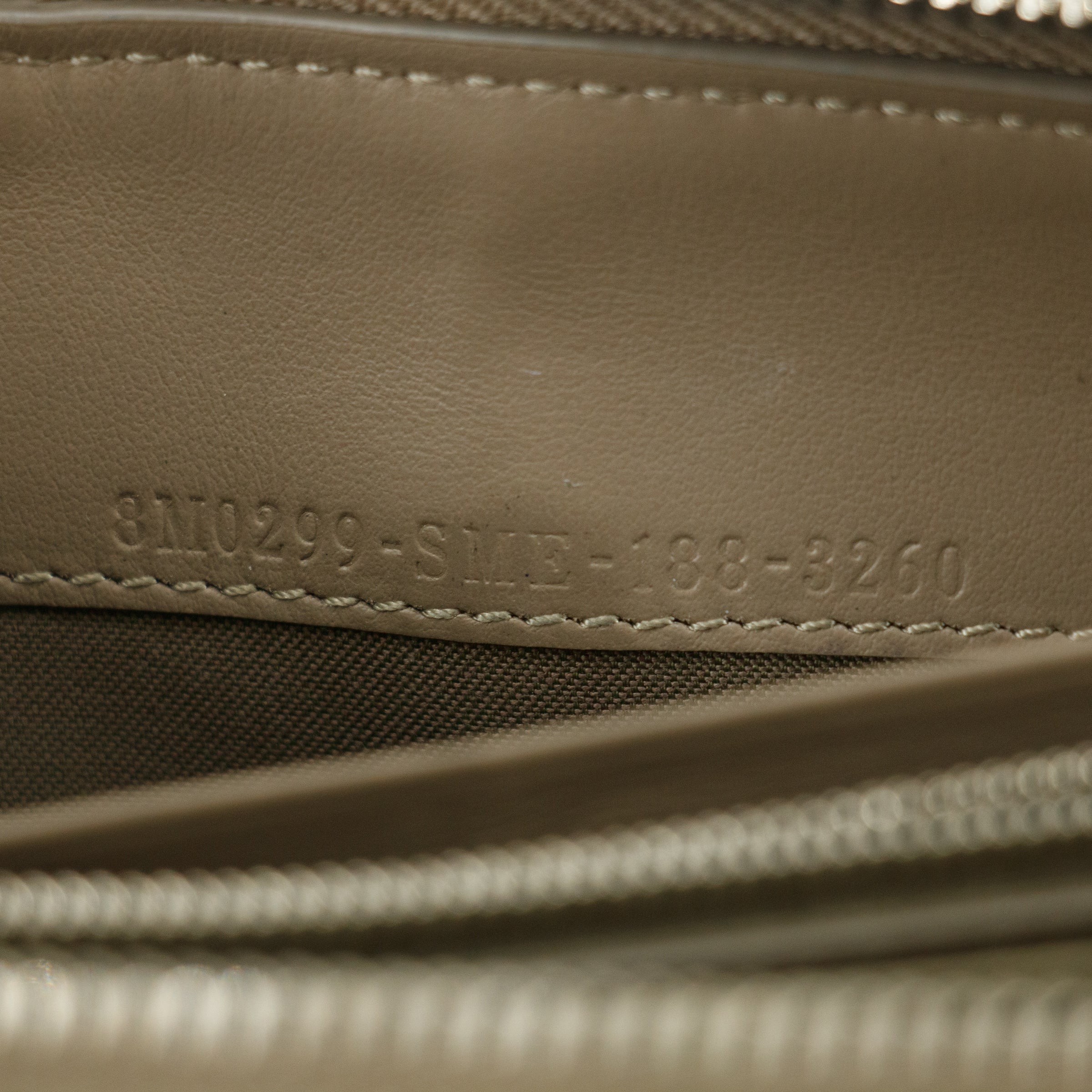 Fendi Grey Leather Zip Around Long Wallet