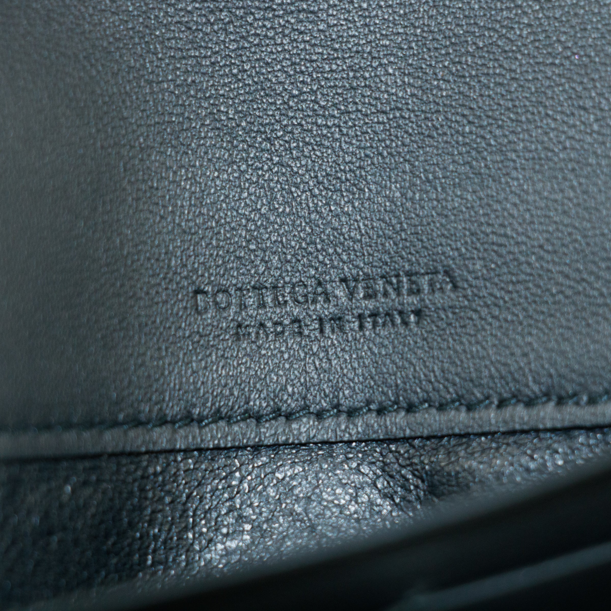 Bottega Veneta Intrecciato Black Bifold Long Wallet