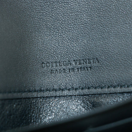 Bottega Veneta Intrecciato Black Bifold Long Wallet
