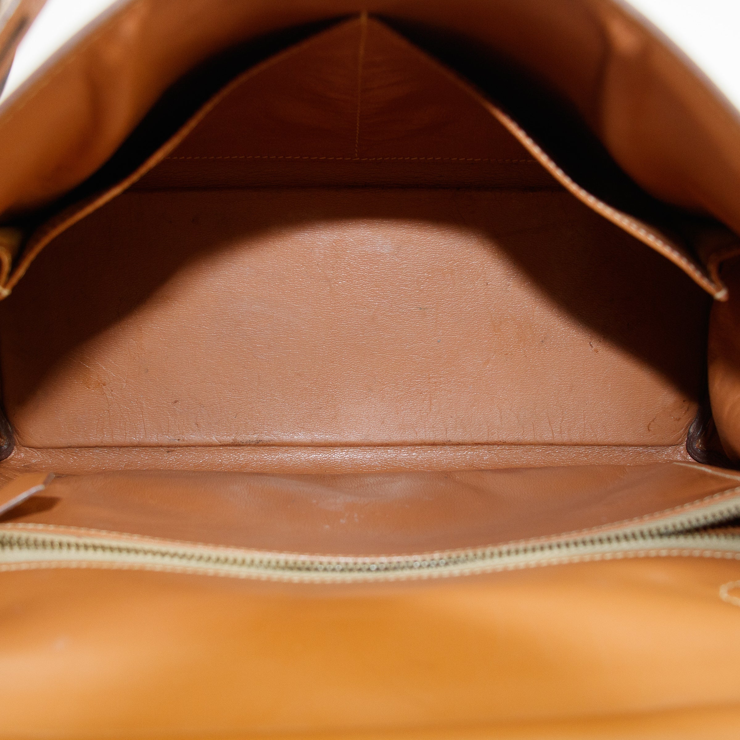 Hermes Kelly 32 Boxcalf Brown Handbag Year 1986