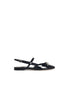 Jimmy Choo 'Belinda Sb Flat' Black Leather Ballet Flats Women