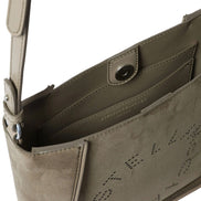 Stella Mccartney Women Alter Suede Shoulder Bag With Piping Details