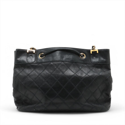 Chanel Lambskin Black Quilted Shoulder Bag