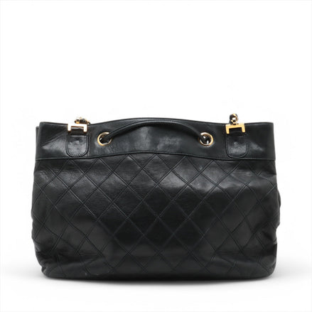 Chanel Lambskin Black Quilted Shoulder Bag