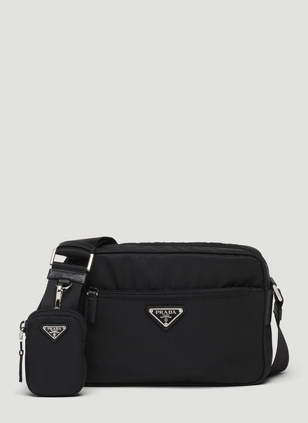 Prada Women Re-Nylon And Saffiano Leather Shoulder Bag