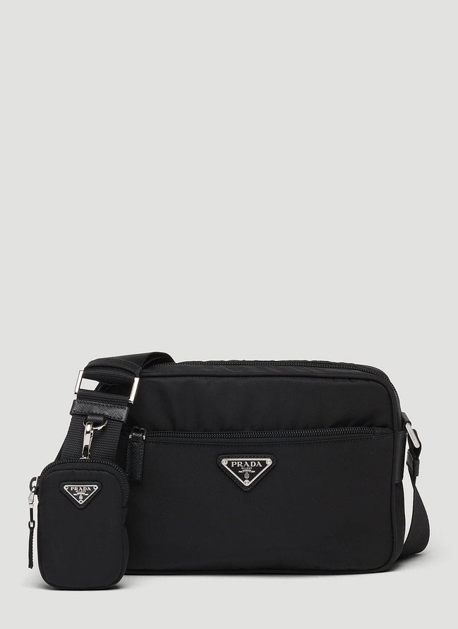Prada Women Re-Nylon And Saffiano Leather Shoulder Bag