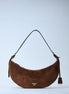 Prada Women Small Suede Shoulder Bag