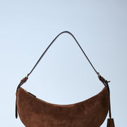 Prada Women Small Suede Shoulder Bag