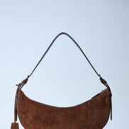 Prada Women Small Suede Shoulder Bag