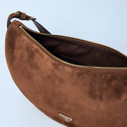 Prada Women Small Suede Shoulder Bag